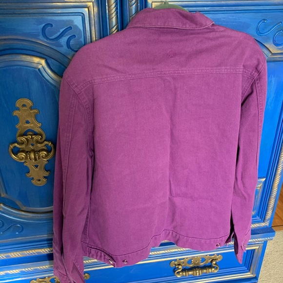 Christine Alexander Purple Denim Jacket Swarovski - Picture 3 of 4